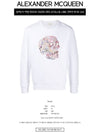 650434 QQZ69 0900 Motif Skull Sweatshirt Sweatshirt White Men's T-Shirt TR - ALEXANDER MCQUEEN - BALAAN 2