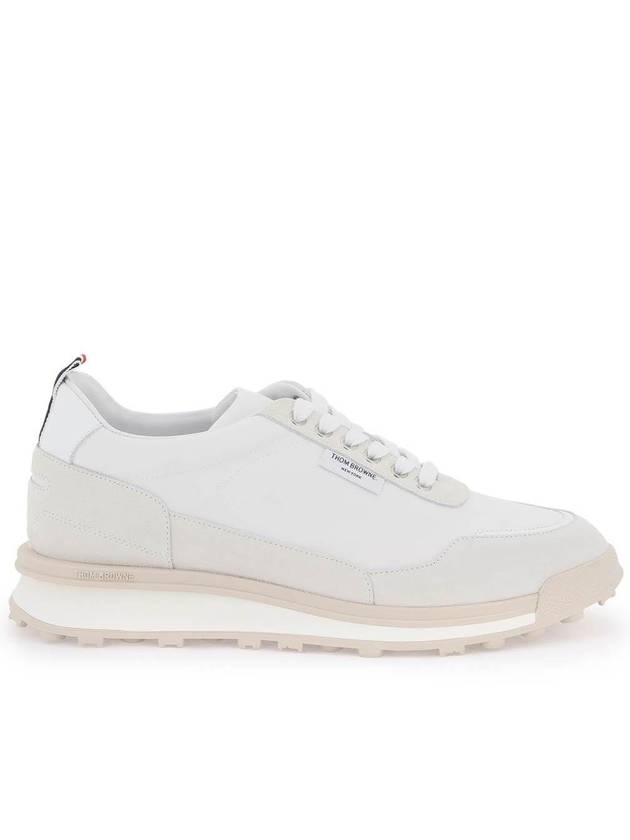 Eco Nylon Alumni Low Top Sneakers White - THOM BROWNE - BALAAN 2