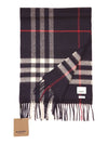 Classic Check Cashmere Scarf Grey - BURBERRY - BALAAN 4