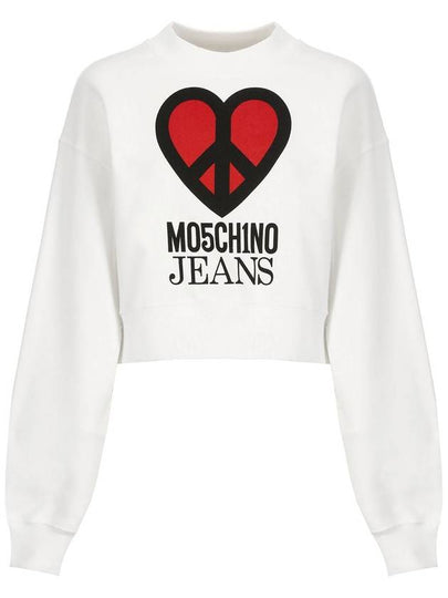 Hooded Sweatshirt 17143256 4001 WHITE - MOSCHINO - BALAAN 2