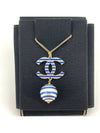 blue stripe necklace - CHANEL - BALAAN 2