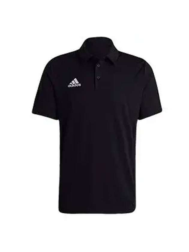 Entrada 22 Short Sleeve Polo Shirt Black - ADIDAS - BALAAN 1