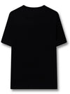 Logo Print Cotton Oversized Short Sleeve T-Shirt Black - BURBERRY - BALAAN 3