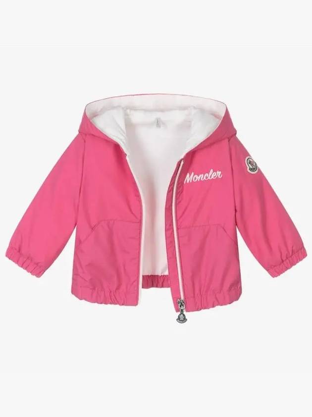 Moncler Baby EVANTHE Logo Hood Windbreaker Pink - MONCLER - BALAAN 2