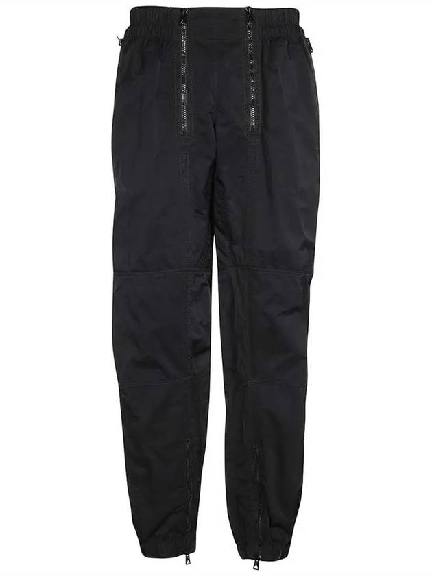 Zipper Detail Nylon Track Pants Black - BOTTEGA VENETA - BALAAN 3