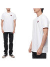 Heart Logo Short Sleeve T-Shirt White - MONCLER - BALAAN 3