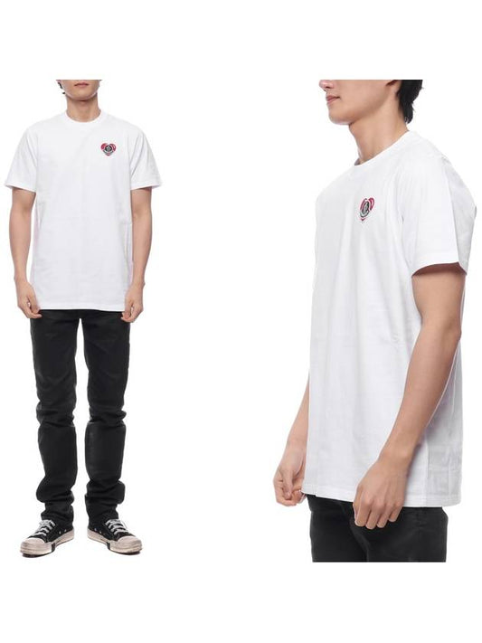 Heart Logo Short Sleeve T-Shirt White - MONCLER - BALAAN 2