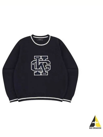 Women s KNGL College Sweater 1892 Navy - KANGOL - BALAAN 1