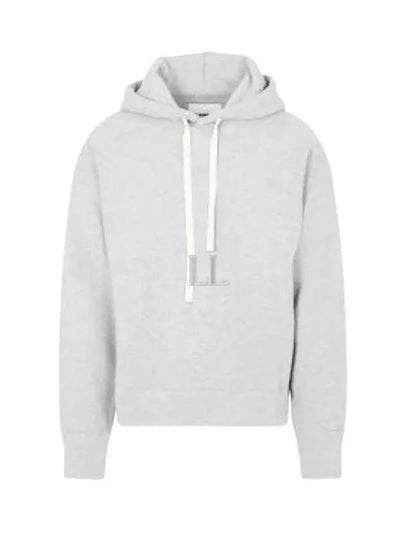 Drawstring Cotton Hoodie Powder Green - JIL SANDER - BALAAN 2