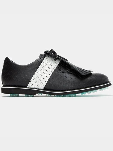 Gallivanter Perforated Leather Killtie Spike Shoes Onyx - G/FORE - BALAAN 1