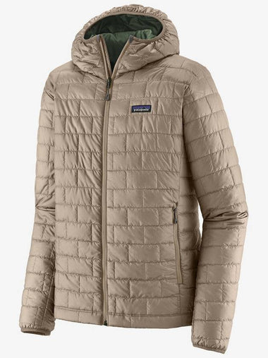 Men's Nano Puff Hooded Jacket Seabird Grey - PATAGONIA - BALAAN 1