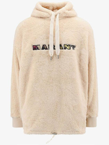 Ulysse Embroidered Logo Hoodie Ecru - ISABEL MARANT - BALAAN 1