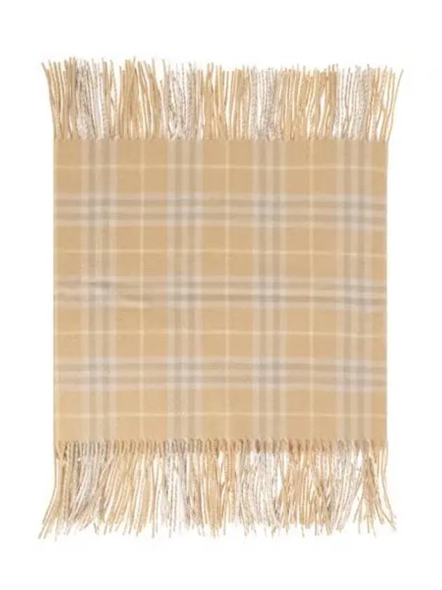 Vintage Check Cashmere Fringe Scarf Beige - BURBERRY - BALAAN 2