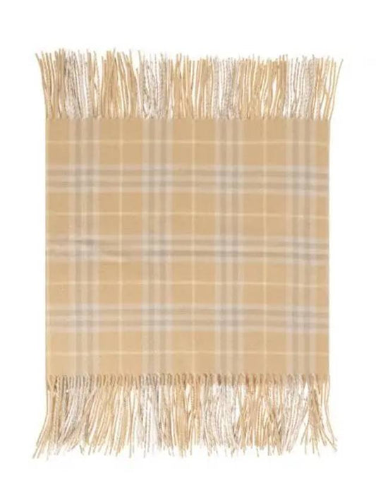 Vintage Check Cashmere Fringe Scarf Beige - BURBERRY - BALAAN 2