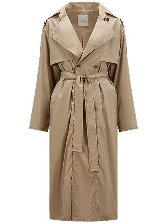 Deva Nylon Trench Coat Sand Beige - MONCLER - BALAAN 2