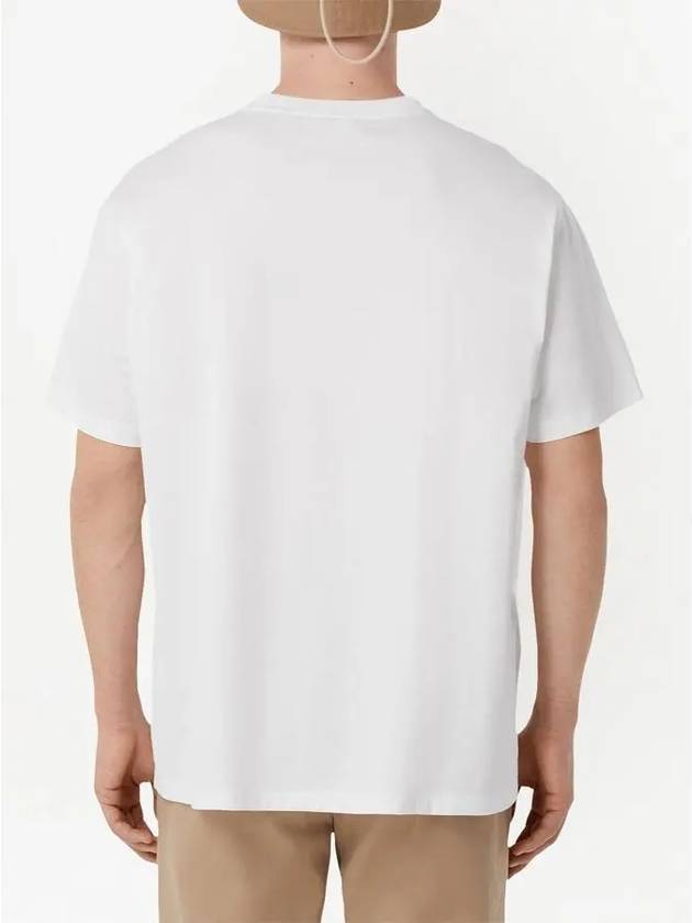 Logo Print Short Sleeve T-Shirt White - BURBERRY - BALAAN 5