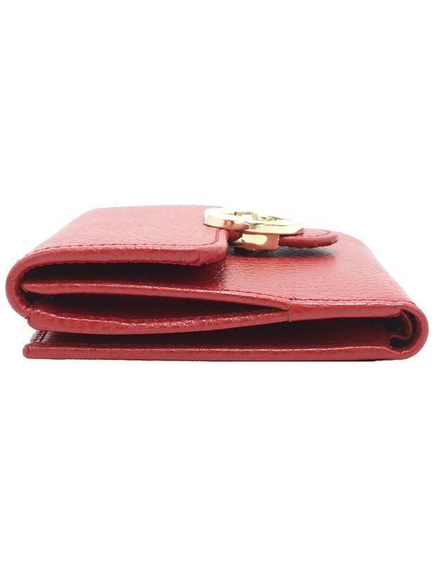 Gucci 615525 Red leather interlocking GG flap bi fold wallet - GUCCI - BALAAN 7