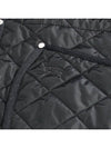 Diamond Quilted Long Nylon Jacket Black - BURBERRY - BALAAN 4