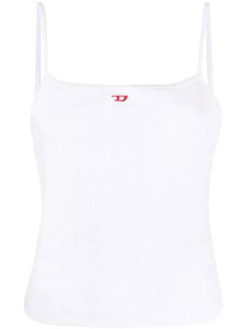 Women's T Hop D Sleeveless Tank Top White - DIESEL - BALAAN 1