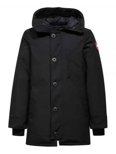 Chateau Logo Hooded Parka Black - CANADA GOOSE - BALAAN 2