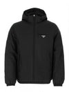 Re-Nylon Padded Jacket Black - PRADA - BALAAN 2