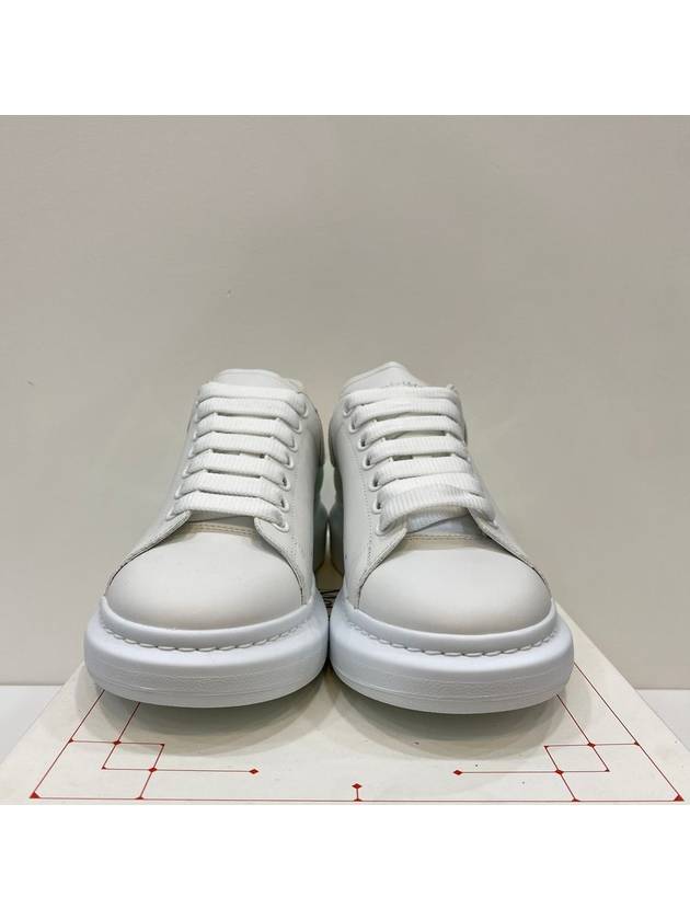 Oversized Smooth Calf Leather Sneakers White Shock Pink - ALEXANDER MCQUEEN - BALAAN 7