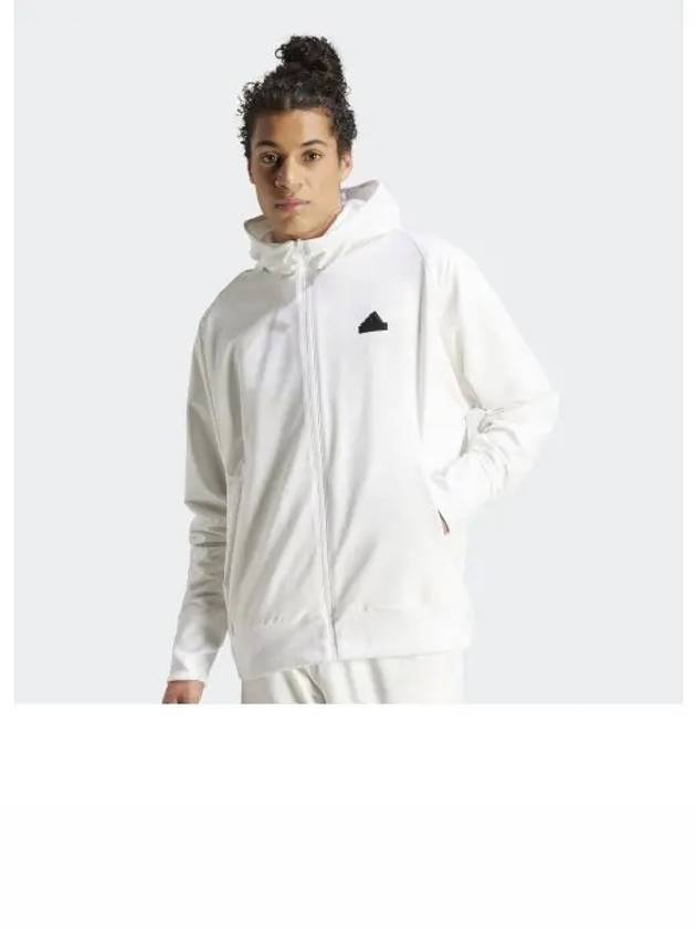 ZNE Woven Full Zip Track Hoodie Jacket White - ADIDAS - BALAAN 2