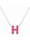 Pop H Pendant Necklace Silver - HERMES - BALAAN 1