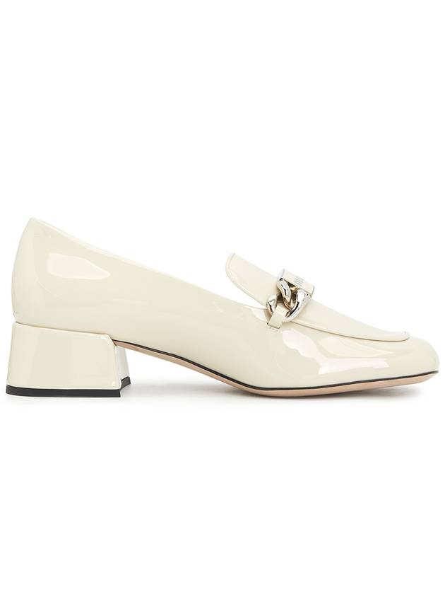 Women's Logo Patent Leather Pumps Ivory - MIU MIU - BALAAN 5