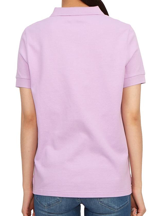 Women's Boke Flower Polo Shirt Purple - KENZO - BALAAN 5