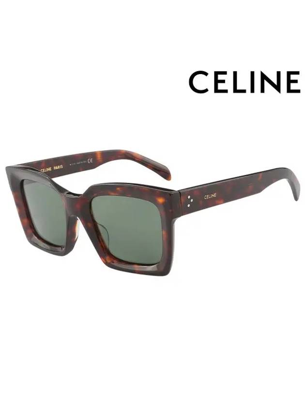 Sunglasses CL40130F 52N Square Acetate Men Women - CELINE - BALAAN 2