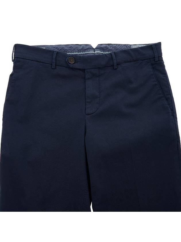 Tapered Chino Cotton Straight Pants Navy - BRUNELLO CUCINELLI - BALAAN 4