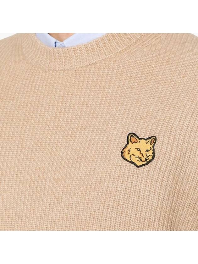 Maison Kitsune Bold Fox Head Patch Men s Wool Knit LM00818 H251 - POLO RALPH LAUREN - BALAAN 5