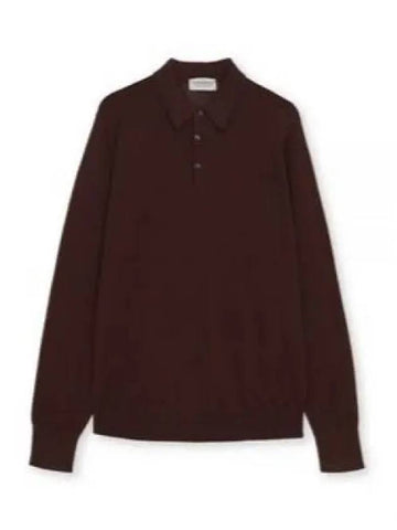 John Smedley Finchley Coffee Bean Polo Knit 925778 - JOHN SMEDLEY - BALAAN 1