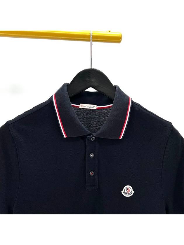 Short sleeved collared t shirt navy M size - MONCLER - BALAAN 4