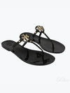 Miller Mini Flat Thong Flip Flop Black - TORY BURCH - BALAAN 2