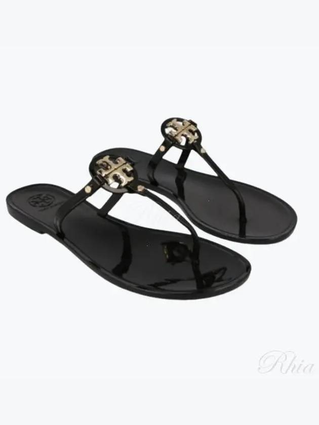 Miller Mini Flat Thong Flip Flop Black - TORY BURCH - BALAAN 2