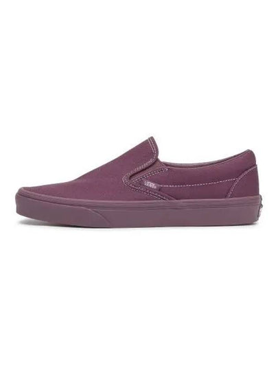 Classic Slip On Pastel Mono Plum Wine VN000CT5CHI1 - VANS - BALAAN 2