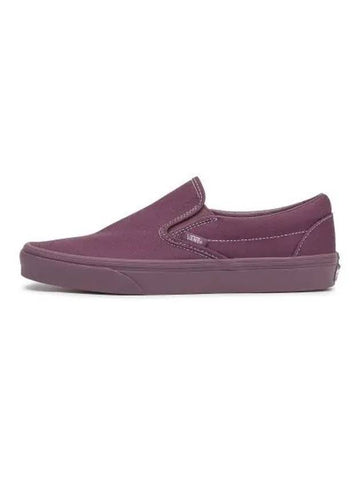 Classic Slip On Pastel Mono Plum Wine VN000CT5CHI1 - VANS - BALAAN 1