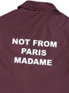 Drold Monsieur Men s LE VESTE POLAIRE Slogan Collar Jacket Burgundy CJT158 PA010 BX - DROLE DE MONSIEUR - BALAAN 4