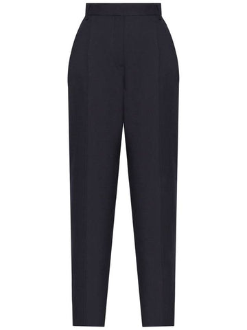 Officine Generale Pleated Trousers, Women's, Navy Blue - OFFICINE GENERALE - BALAAN 1