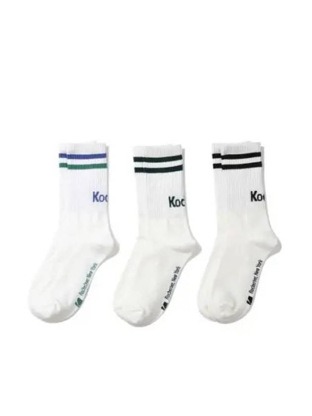 KODAK Apparel Color Line Logo Socks 3 Pack Set - KODO - BALAAN 1