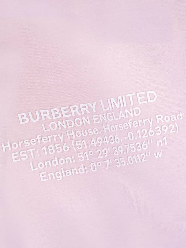 short sleeve t-shirt pink - BURBERRY - BALAAN 5