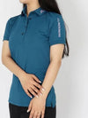 Tour Tech Short Sleeve PK Shirt Blue Moroccan - J.LINDEBERG - BALAAN 2