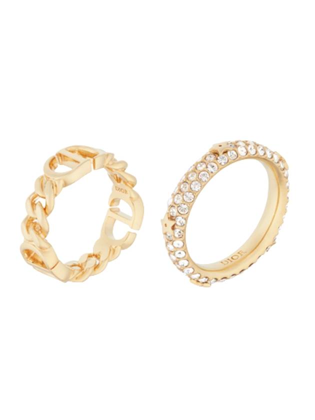 Petit CD Logo Ring Set Gold - DIOR - BALAAN 1