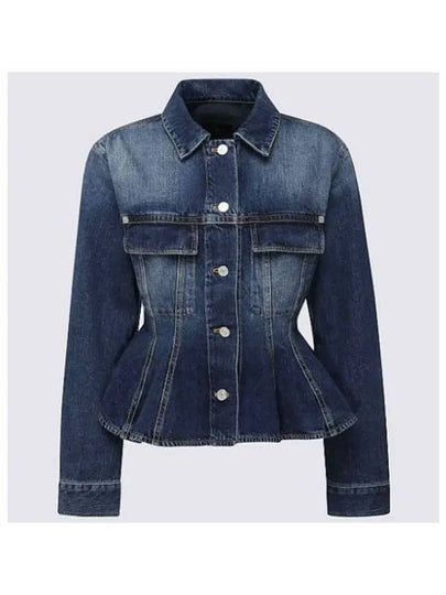 Peplum Denim Jacket Blue - GIVENCHY - BALAAN 2