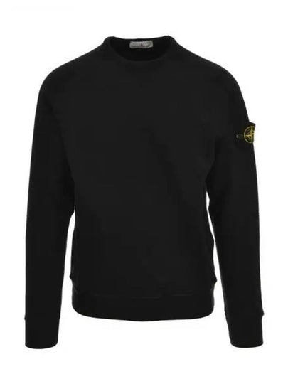 OLD Treatment Wappen Patch Crew Neck Sweatshirt Black - STONE ISLAND - BALAAN 2