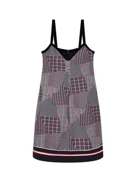 Additional 50 OFF Women s Jacquard Pattern A Line Dress Charcoal - EMPORIO ARMANI - BALAAN 1