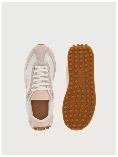 Panelled Low-Top Sneakers Pink - SALVATORE FERRAGAMO - BALAAN 2