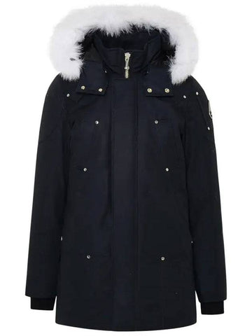 Original Stirling Parka White Fox Fur Navy - MOOSE KNUCKLES - BALAAN 1